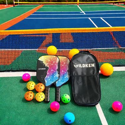 quality 220g ファイバーグラス ピクルボールパドルセット 2パドル 4ボール / 1バッグ USAPA 承認 factory